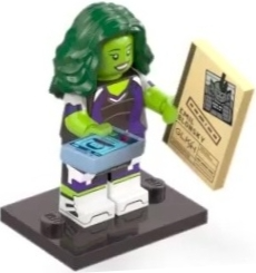 Lego, Minifigure, Collectible Blind, Marvel Studios, Series 2, She-Hulk, Colmar2-5