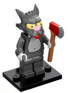 Lego, Minifigure, The Simpsons, Series 1, Scratchy, COLSIM-14