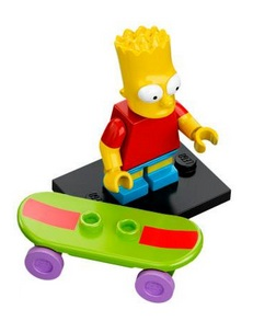 Lego, Minifigure, The Simpsons, Series 1, Bart Simpson, COLSIM-2