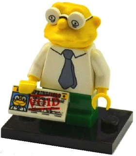 Lego, Minifigure, The Simpsons, Series 2, Hans Moleman, COLSIM2-10