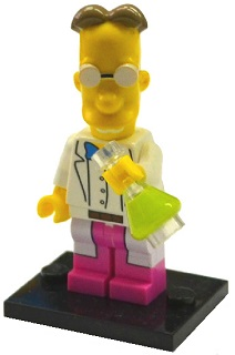 Lego, Minifigure, The Simpsons, Series 2, Professor Frink, COLSIM2-9