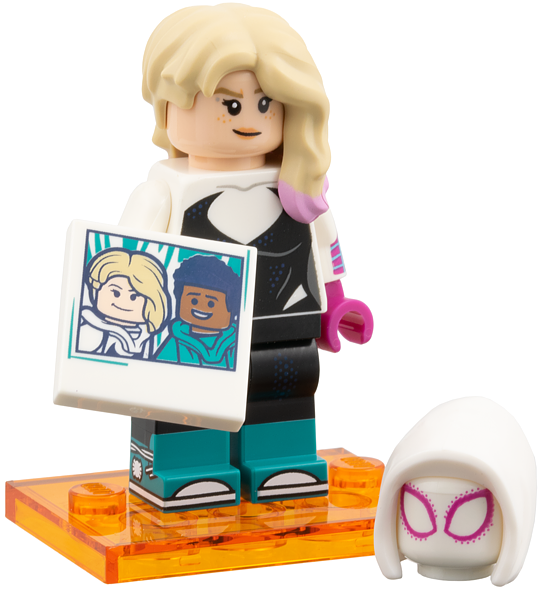 LEGO, Collectible Minifigures, Super Heroes, Spider-man Across the Spider-verse, Gwen Stacy, COLSPI-4
