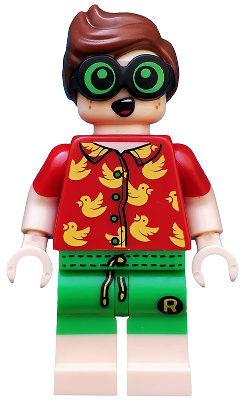 Lego, Minifigure, Collectible Series, The LEGO Batman Movie, Series 2, Vacation Robin, Coltlbm32
