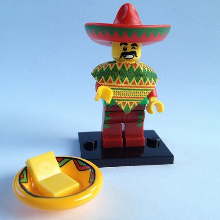 Lego, Minifigure, The Lego Movie, Taco Tuesday Guy, COLTLM-12