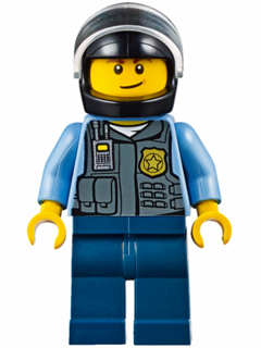 Lego, Minifigure, Town, Police, Police Officer - Juniors, cop056