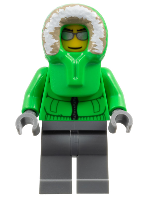 Lego, Minifigure, City, Town, Ice Fisherman, CTY0252