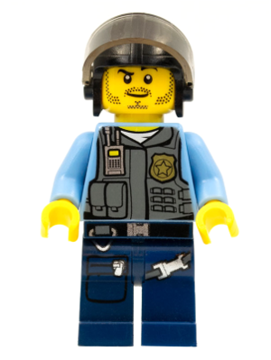 Lego, Minifigure, City, Police, Undercover Elite Police Officer 6, CTY0377