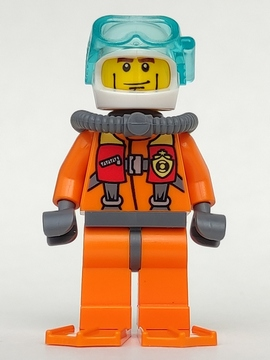 lego, Minifigure, City, Coast Guard, Coast Guard City - Diver, CTY0412