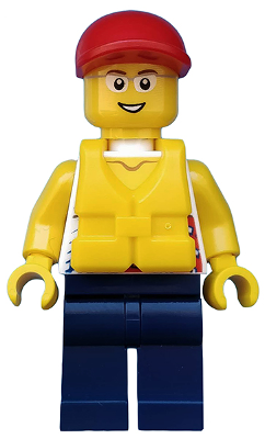 Lego, Minifigure, City, Coast Guard City - Dinghy Passenger Male, CTY0414