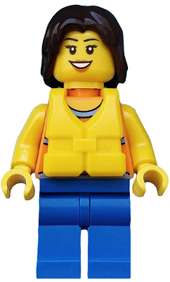 Lego, Minifigure, City, Coast Guard City - Dinghy Passenger Female, CTY0416