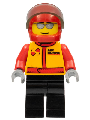 Lego, Minifigure, City, Airport, Stunt Pilot, Airborne Spoilers, CTY0423