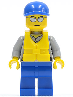 Lego, Minifigure, City, Town, Coast Guard City - Rescuer, Cap, CTY0474