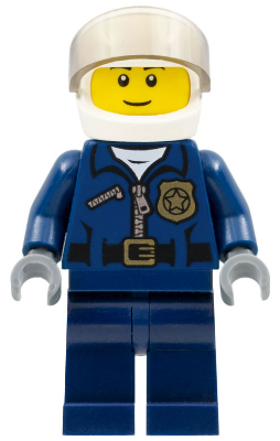 Lego, Minifigure, City, Police, Helicopter Pilot, CTY0482