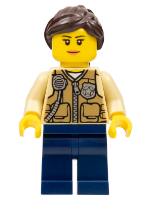 Lego, Minifigure, City, Swamp Police - Officer Female, Vest, cty0548