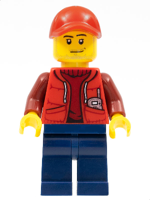 Lego, Minifigure, City, Town, Deep Sea Submariner Male, Red Cap, CTY0605