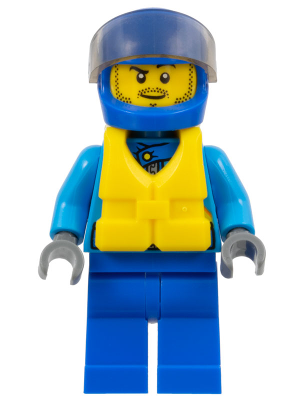 Lego, Minifigure, City, Town, Race Boat Driver, CTY0646