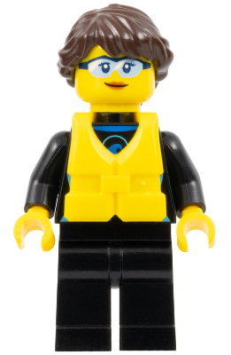 Lego, Minifigure, City, Catamaran Operator, Female, cty0731