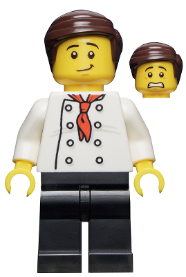 Lego, Minifigure, City, Town, Fire, Burger Chef, CTY0964