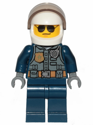 Lego, Minifigure, City, Police, City Pilot, CTY1001
