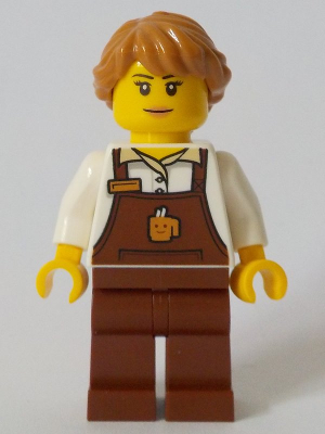 Lego, Minifigure, City, Barista - Female, cty1049