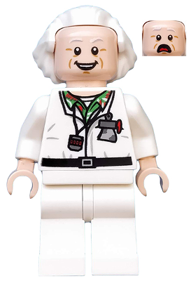 Lego, Minifigure, Dimensions, Back to the Future, Doc Brown - Long Hair, DIM015
