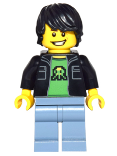 Lego, Minifigure, Dimensions, Midway Arcade, Gamer Kid Gamin "gamer", DIM020