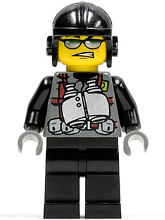 Lego, Minifigure, Dino Attack, Viper - Binoculars Torso, DIN005
