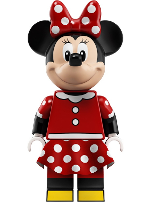 Lego, Minifigure, Disney, Minnie Mouse - Red Polka Dot Skirt, dis043