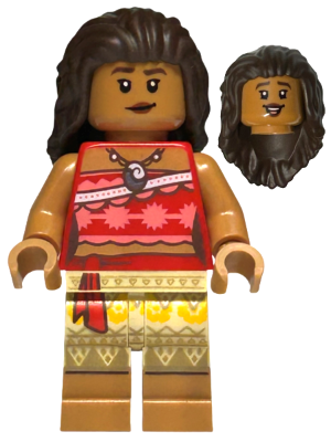 Lego, Minifigure, Disney, Moana (Medium Nougat), dis088