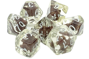 Old School 7 Piece DnD RPG Dice Set: Animal Kingdom - Here Doggy Doggy