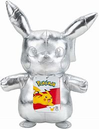 Pokemon 25th Anniversary Silver Plushie, Pikachu