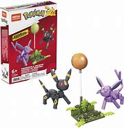 MEGA Construx Pokémon, Umbreon & Espeon With 122 Pieces