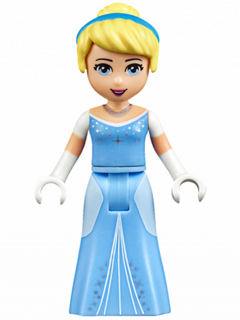 lego, Minifigure, Disney, Disney Princess, Cinderella, Bright Light Blue Dress, DP022