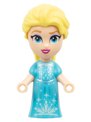 lego, Minifigure, Disney, Disney Princess, Frozen, Elsa - Micro Doll, Medium Azure Dress DP183