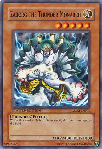 Zaborg the Thunder Monarch [GLD2-EN006] Common