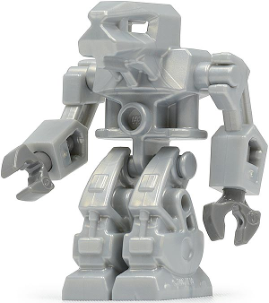 Lego, Minifigure, Exo-Force, Devastator - Pearl Light Gray Torso, EXF018