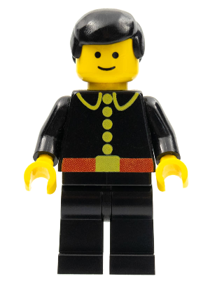 Lego, Minifigure, City, Fire - Classic, Black Male Hair, FIREC002