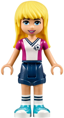 Lego, Minifigure, Friends, Stephanie, Dark Blue Shorts, Soccer Jersey, FRND232