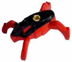 Lego, Minifigure, Collectible, Hero Factory Jumper, Black Top and Red Base, HF009