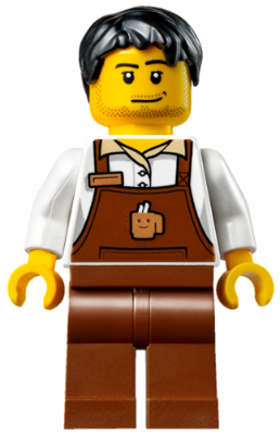 Lego, Minifigure, Holiday, Christmas Train Ride Barista, hol098