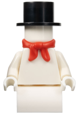 Lego, Minifigure, Holiday,City, Snowman, with 2 x 2 Curved Top Brick as Legs, hol130