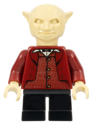 Lego, Minifigure, Harry Potter, Goblin - Dark Red Jacket, Black Legs, hp079