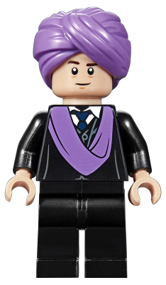 Lego, Minifigure, Harry Potter, Professor Quirinus Quirrell, Medium Lavender Turban and Scarf, HP146