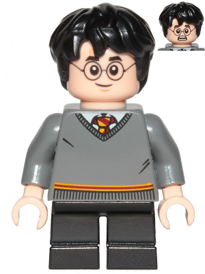 Lego, Minifigure, Harry Potter, Harry Potter, Gryffindor Sweater, Black Short Legs, HP150