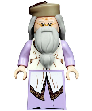 Lego, Minifigure, Harry Potter, Albus Dumbledore - Lavender Robe, Dark Tan Hat, HP190