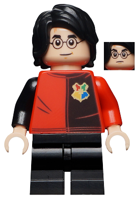 Lego, Minifigure, Harry Potter, Harry Potter - Tournament Uniform Paneled Shirt, Detailed, Medium Legs, hp195