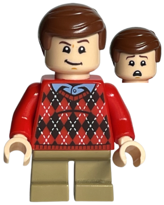 Lego, Minifigure, Harry Potter, Dudley Dursley, Red Sweater, HP216