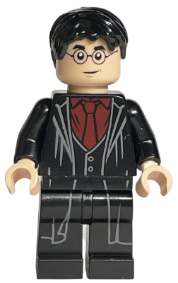 Lego, Minifigure, Harry Potter, Harry Potter - Dark Red Shirt and Tie, Black Robe, HP232