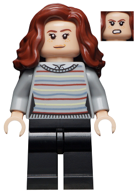 Lego, Minifigure, Harry Potter, Hermione Granger - Striped Sweater, Black Legs, HP234