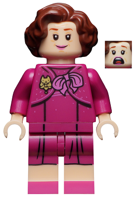 Lego, Minifigure, Harry Potter, Professor Dolores Umbridge - Magenta Dress, HP235